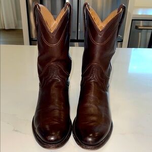 Tecovas ‘Cafe’ Brown Leather Roper Boots